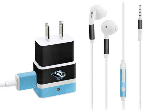 NHL Utah Mammoth Striped Jersey Phone Charger Skin